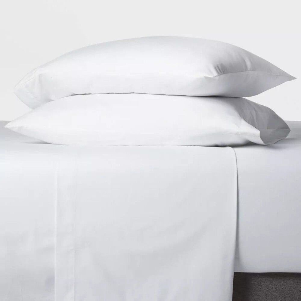 2 - 2pk Room Essentials Easy-Care King Size Pillowcases (WHITE) - NEW SEALED!!!